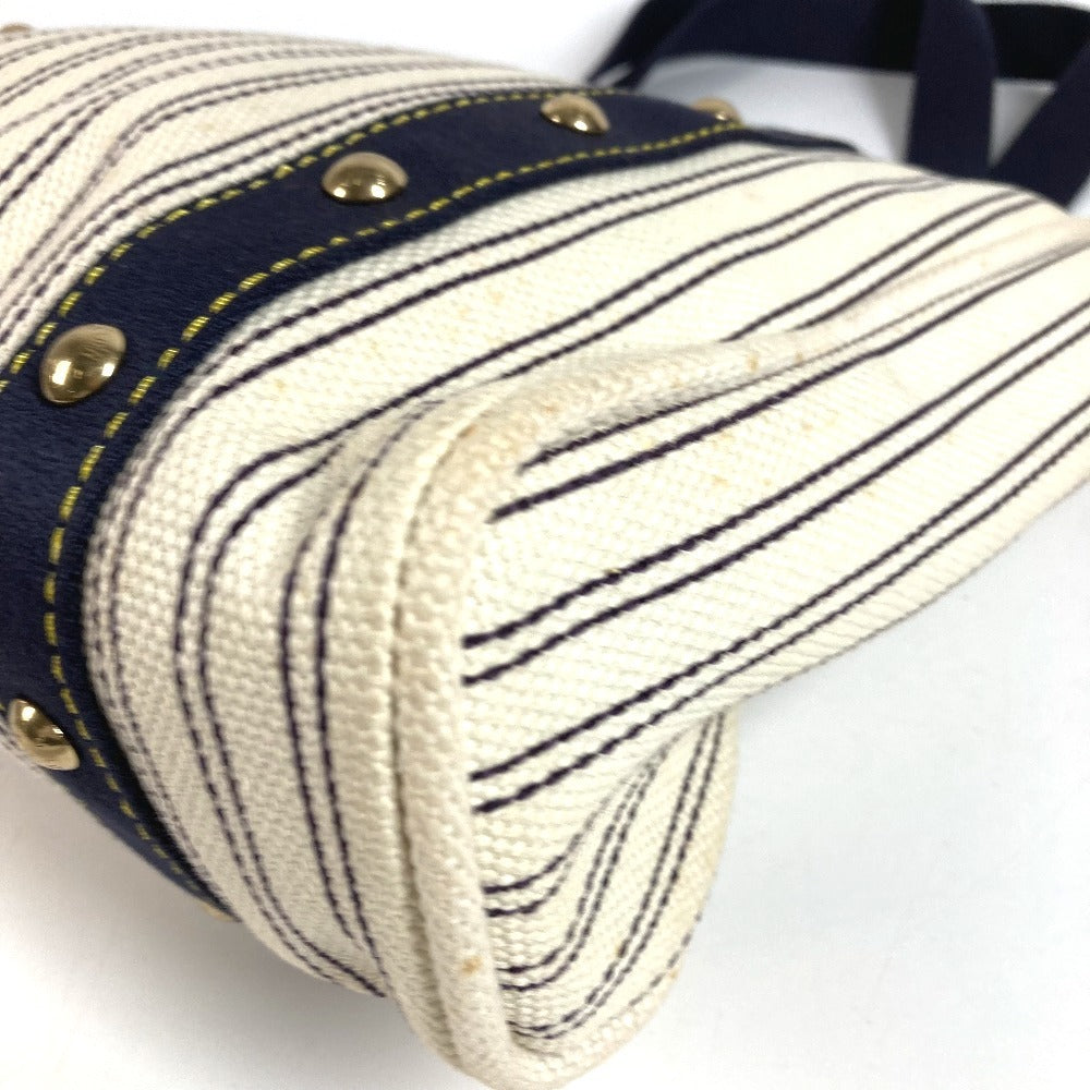 LOUIS VUITTON M40132 Antigua Cabas MM Shoulder Bag Tote Bag Canvas Unisex White