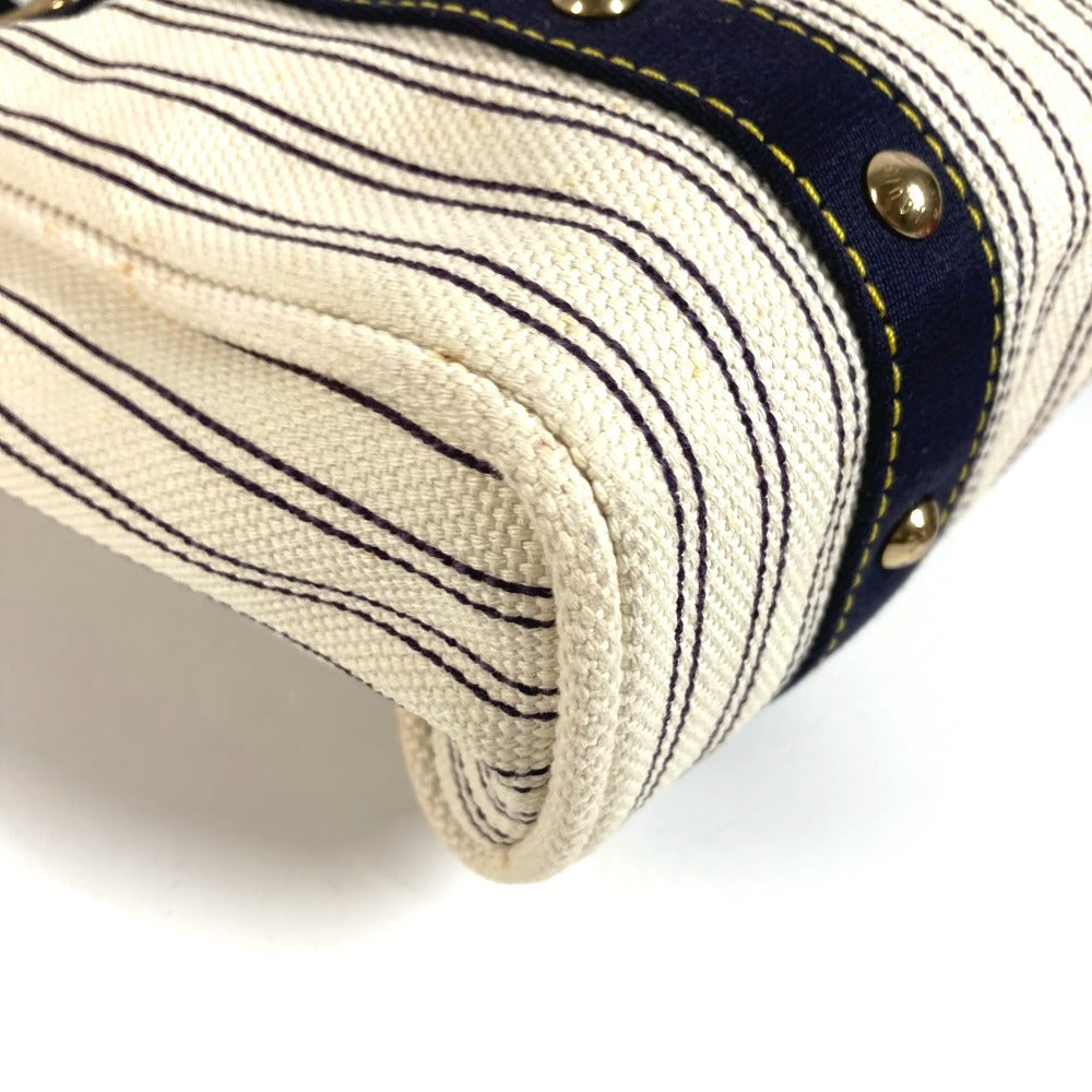 LOUIS VUITTON M40132 Antigua Cabas MM Shoulder Bag Tote Bag Canvas Unisex White