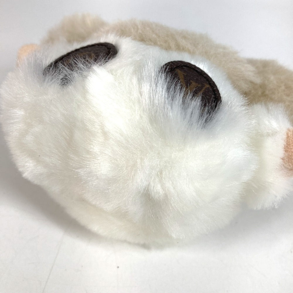 LOUIS VUITTON M02324 Monogram Bag Charm My Vivienne Bag Charm Fur Keychain Fox Unisex Beige