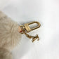 LOUIS VUITTON M02324 Monogram Bag Charm My Vivienne Bag Charm Fur Keychain Fox Unisex Beige