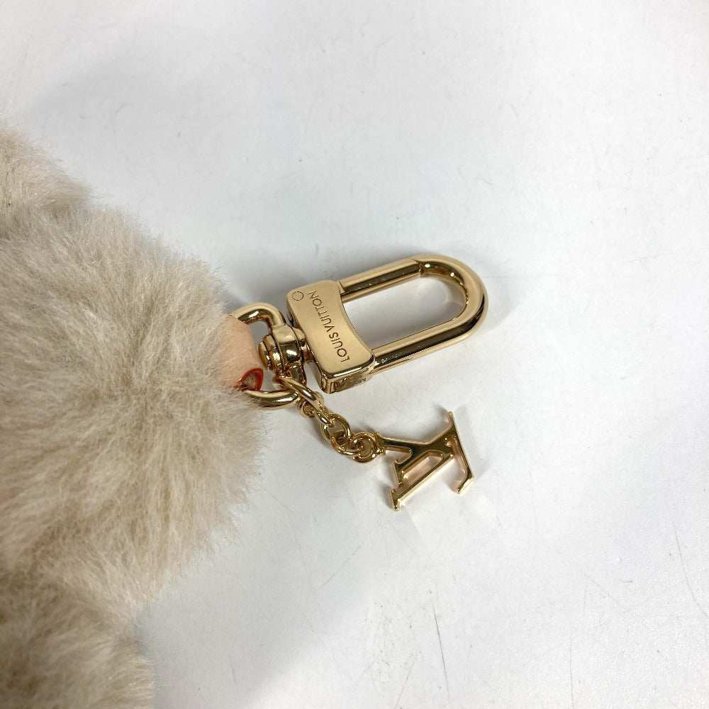 LOUIS VUITTON M02324 Monogram Bag Charm My Vivienne Bag Charm Fur Keychain Fox Unisex Beige