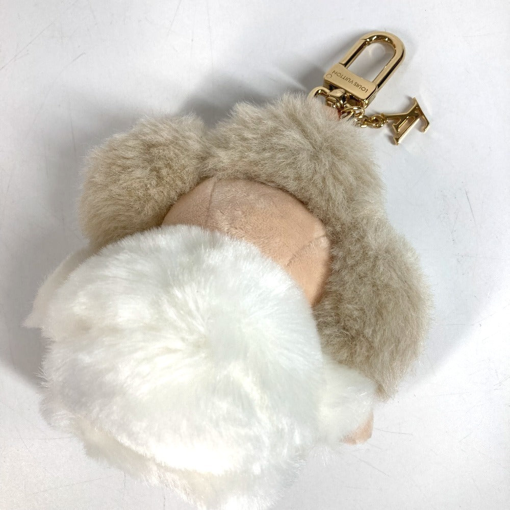 LOUIS VUITTON M02324 Monogram Bag Charm My Vivienne Bag Charm Fur Keychain Fox Unisex Beige