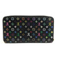 LOUIS VUITTON M60243 Monogram Multicolor Zippy Wallet Long Wallet Round Zipper Wallet Monogram Multicolor Canvas Unisex Noir Black