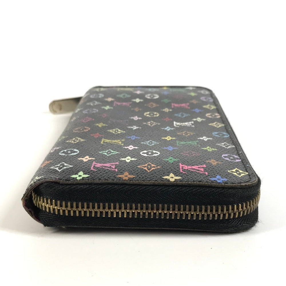 LOUIS VUITTON M60243 Monogram Multicolor Zippy Wallet Long Wallet Round Zipper Wallet Monogram Multicolor Canvas Unisex Noir Black