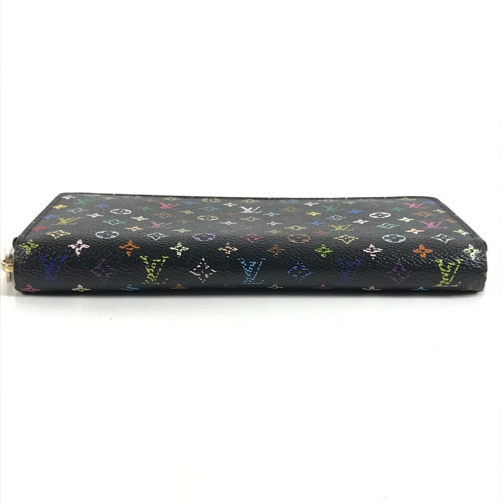LOUIS VUITTON M60243 Monogram Multicolor Zippy Wallet Long Wallet Round Zipper Wallet Monogram Multicolor Canvas Unisex Noir Black
