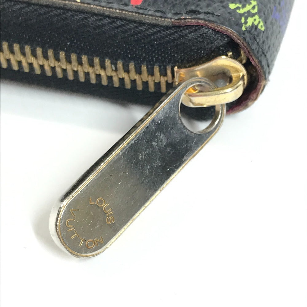 LOUIS VUITTON M60243 Monogram Multicolor Zippy Wallet Long Wallet Round Zipper Wallet Monogram Multicolor Canvas Unisex Noir Black