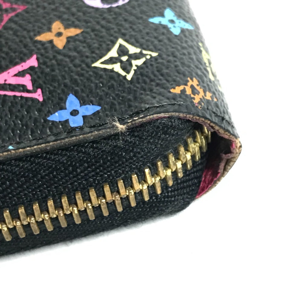 LOUIS VUITTON M60243 Monogram Multicolor Zippy Wallet Long Wallet Round Zipper Wallet Monogram Multicolor Canvas Unisex Noir Black