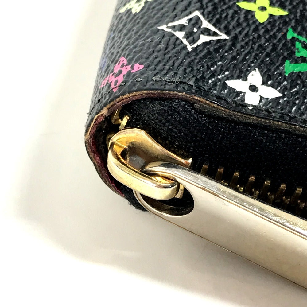 LOUIS VUITTON M60243 Monogram Multicolor Zippy Wallet Long Wallet Round Zipper Wallet Monogram Multicolor Canvas Unisex Noir Black