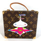 LOUIS VUITTON M92476 モノグラム LV×TM 村上隆 世界200個限定 オニオンヘッド ジュエリーボックス カバン アクセサリー ボックス BOX ミラー 鏡 ハンドバッグ モノグラムキャンバス レディース ブラウン