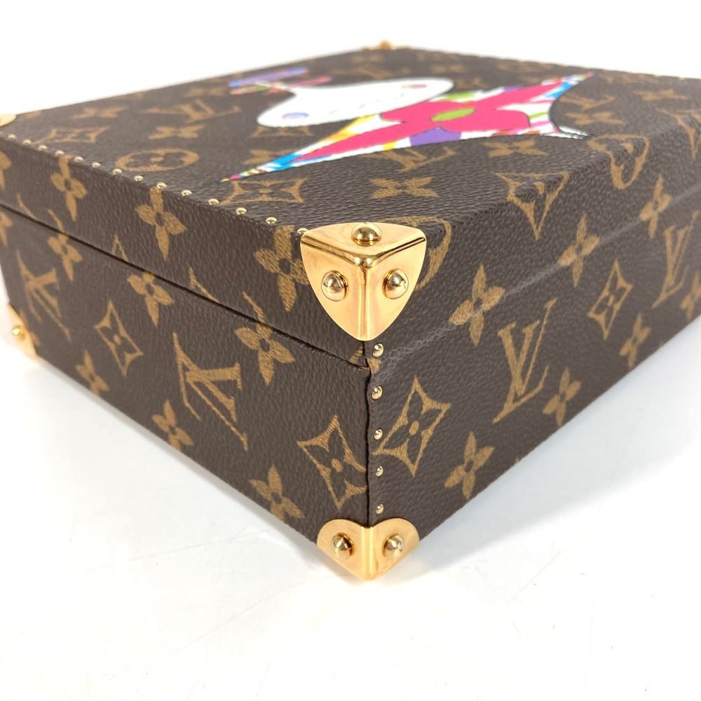 LOUIS VUITTON M92476 モノグラム LV×TM 村上隆 世界200個限定 オニオンヘッド ジュエリーボックス カバン アクセサリー ボックス BOX ミラー 鏡 ハンドバッグ モノグラムキャンバス レディース ブラウン