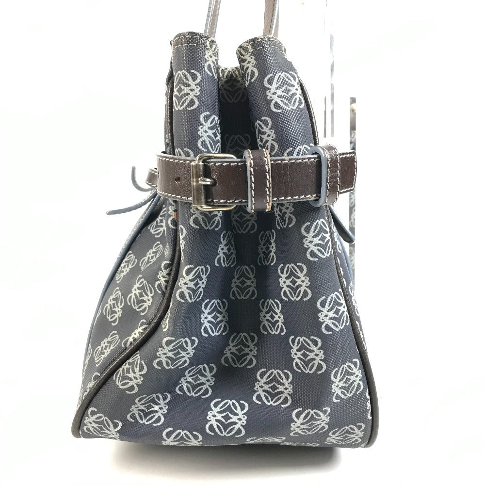 LOEWE Anagram Logo Bag Shoulder Tote Bag Shoulder Bag PVC/Leather Women's Blue
