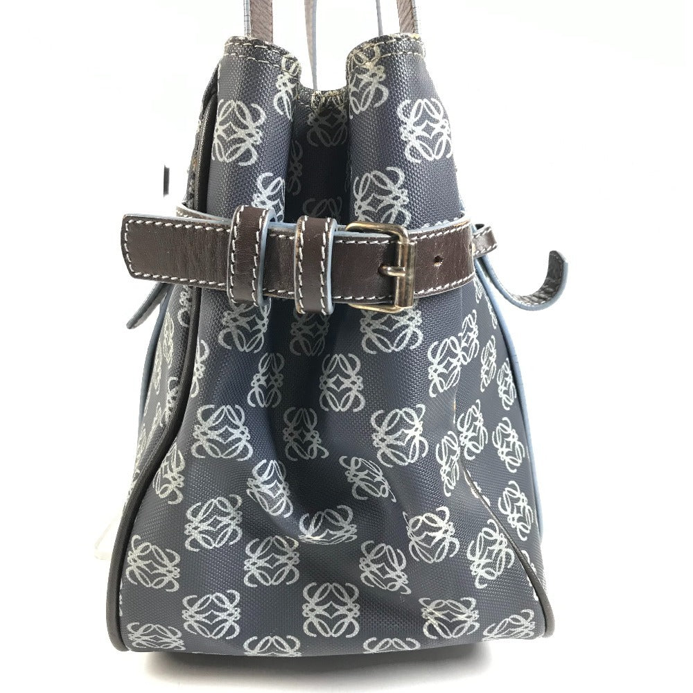 LOEWE Anagram Logo Bag Shoulder Tote Bag Shoulder Bag PVC/Leather Women's Blue