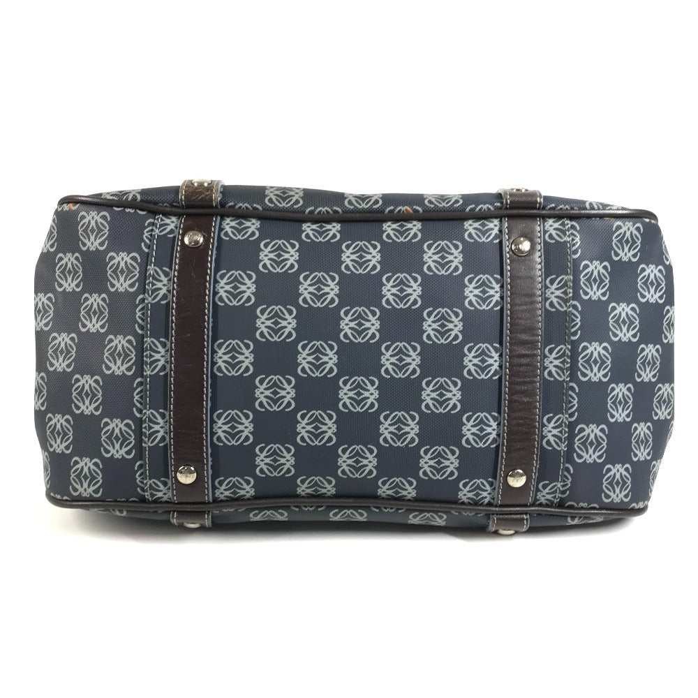 LOEWE Anagram Logo Bag Shoulder Tote Bag Shoulder Bag PVC/Leather Women's Blue