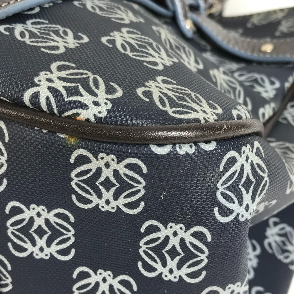 LOEWE Anagram Logo Bag Shoulder Tote Bag Shoulder Bag PVC/Leather Women's Blue