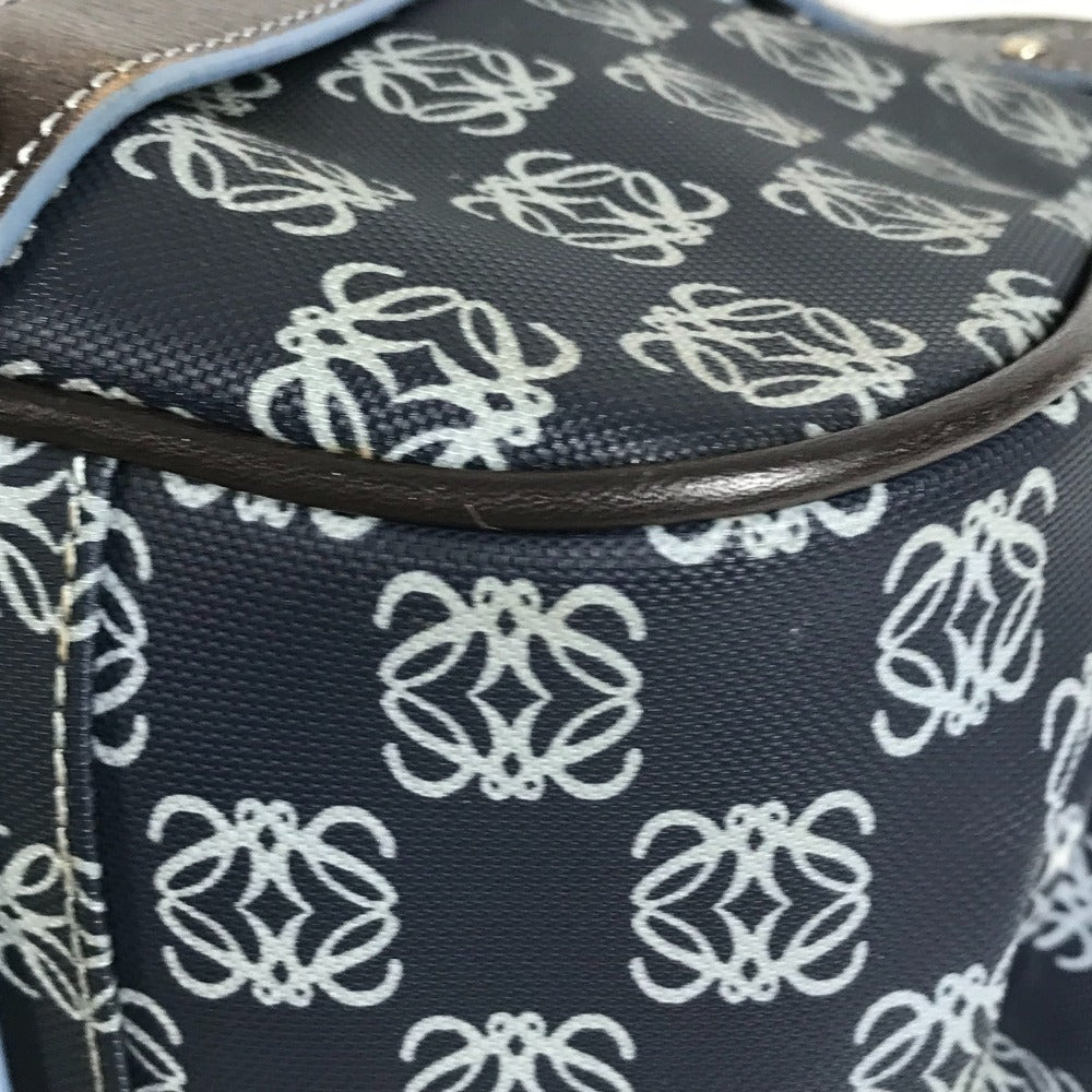 LOEWE Anagram Logo Bag Shoulder Tote Bag Shoulder Bag PVC/Leather Women's Blue