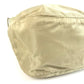 PRADA B6675F Triangle Logo Plate Bag Crossbody Pochette Shoulder Bag Nylon Unisex Beige