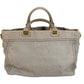 PRADA Canapa Logo Bag Tote Bag Handbag Canvas Unisex Gray