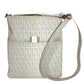 FENDI 8BT151 Zucchino Logo Crossbody Pochette Bag Shoulder Bag PVC/Leather Unisex White