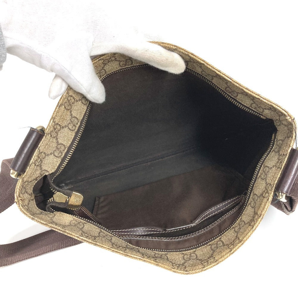 GUCCI 201446 GGスプリーム GG ロゴ 斜め掛け カバン ショルダーバッグ GGスプリームキャンバス ユニセックス ベージュ
