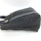 BVLGARI Bag with Pouch, Bulgari Bulgari Logo Handbag Tote Bag Shoulder Bag Leather/Canvas Unisex Black