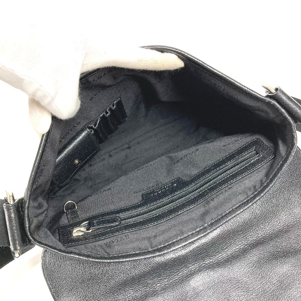 BVLGARI Millereghe Crossbody Flap Bag Messenger Bag Shoulder Bag PVC/Leather Unisex Black