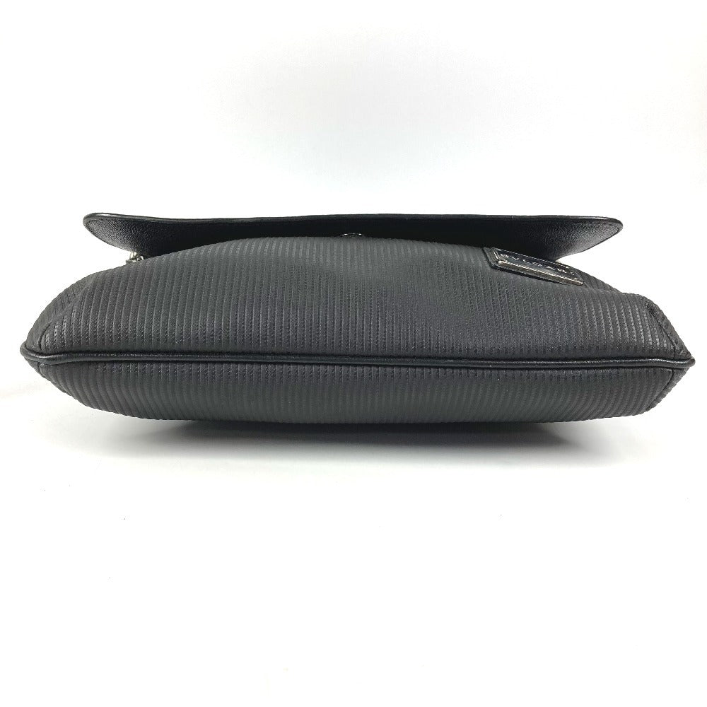 BVLGARI Millereghe Crossbody Flap Bag Messenger Bag Shoulder Bag PVC/Leather Unisex Black