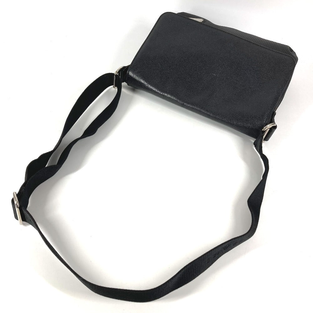 BVLGARI Millereghe Crossbody Flap Bag Messenger Bag Shoulder Bag PVC/Leather Unisex Black
