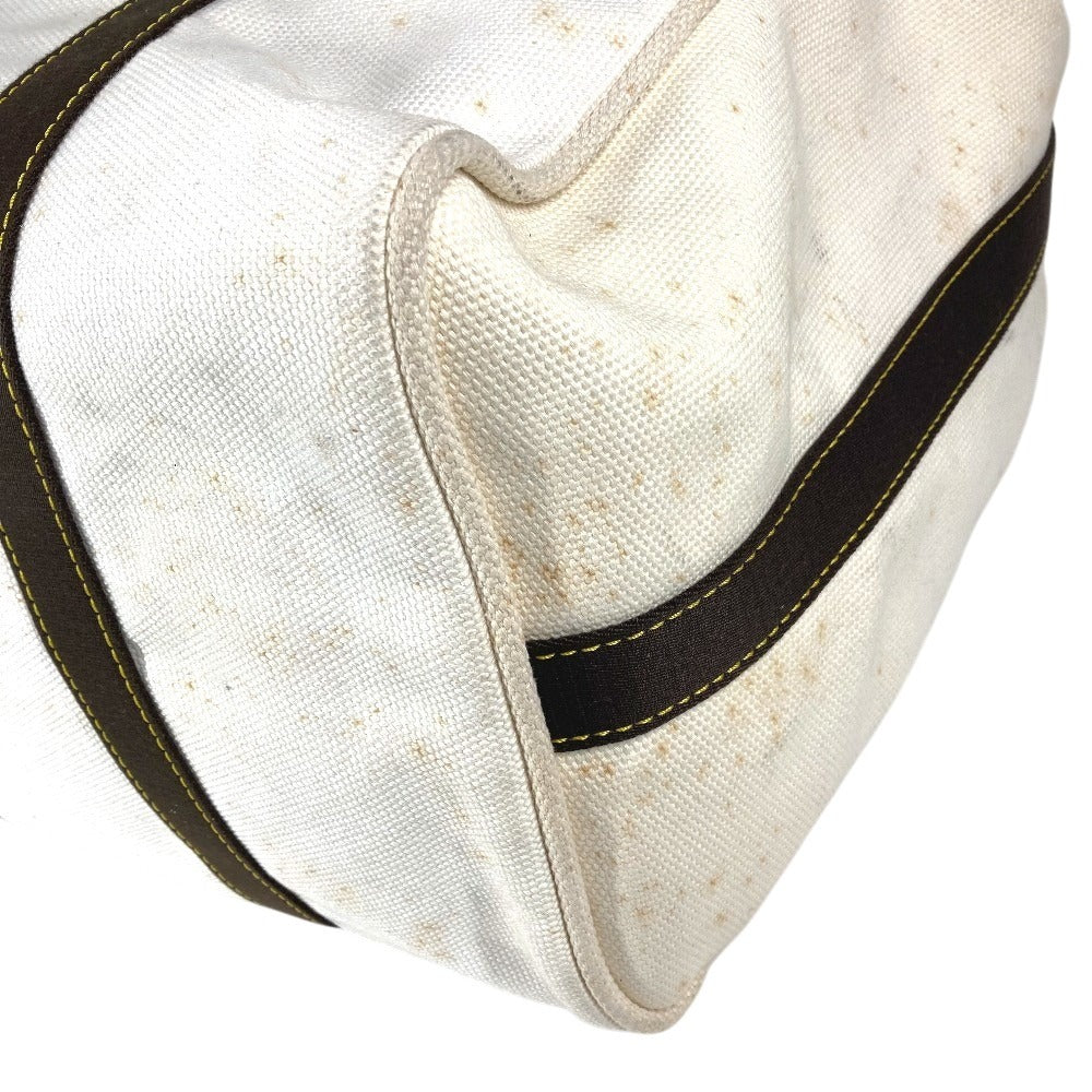 LOUIS VUITTON M40030 Antigua Sac Weekend 2-Way Bag, Shoulder Bag, Tote Bag, Boston Bag, Unisex, Canvas, Ecru, White
