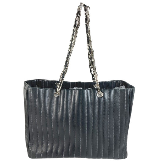 CHANEL ニューマドモアゼル CC ココマーク ロゴ カバン トートバッグ Wチェーン チェーンバッグ ショルダーバッグ レザー ユニセックス ブラック