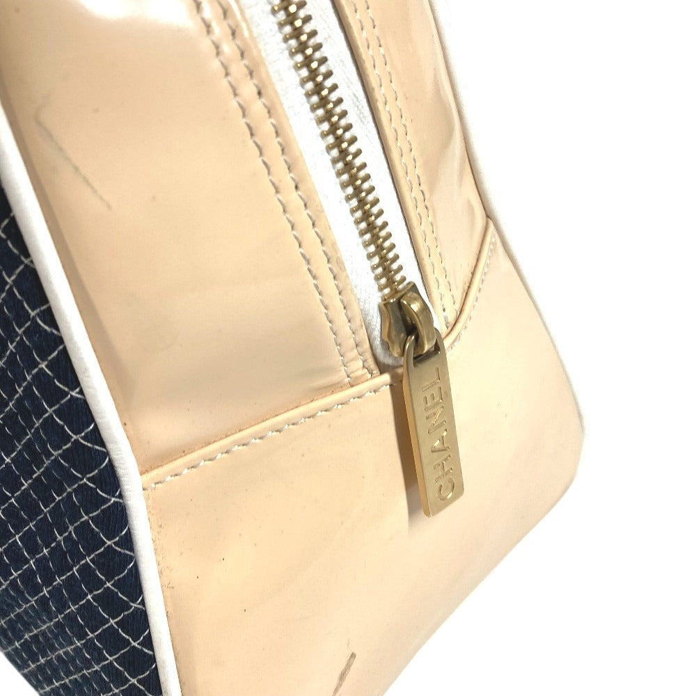 CHANEL スポーツバッグ ボストンバッグ CC ココマーク ロゴ キルティング カバン トートバッグ 肩掛け ショルダーバッグ キャンバス ユニセックス ネイビー