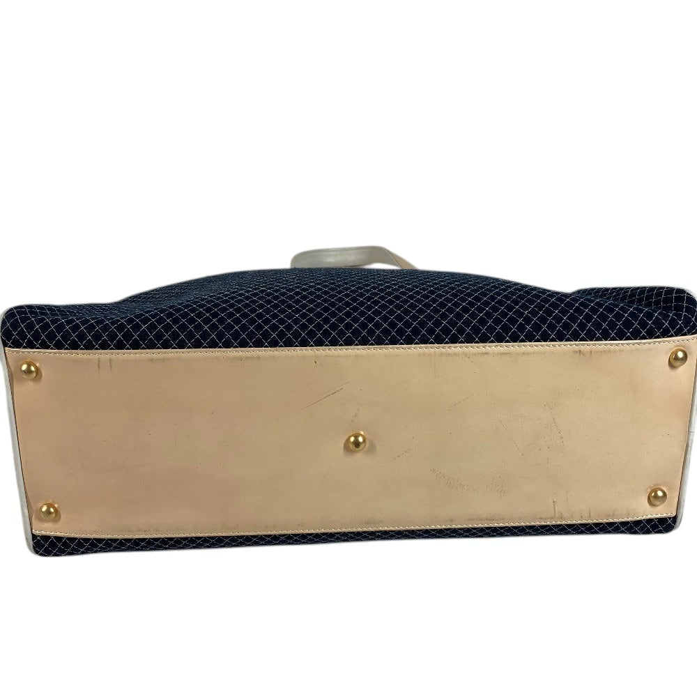 CHANEL スポーツバッグ ボストンバッグ CC ココマーク ロゴ キルティング カバン トートバッグ 肩掛け ショルダーバッグ キャンバス ユニセックス ネイビー