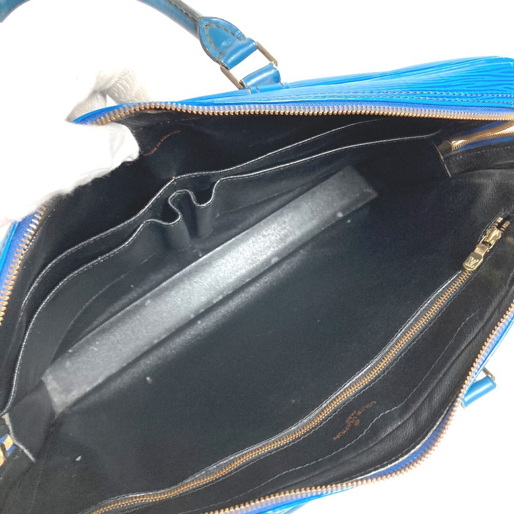LOUIS VUITTON M54475 エピ ポルト ドキュマン ヴォワヤージュ PDV ハンドバッグ 書類バッグ ブリーフケース ビジネスバッグ エピレザー ユニセックス トレドブルー ブルー