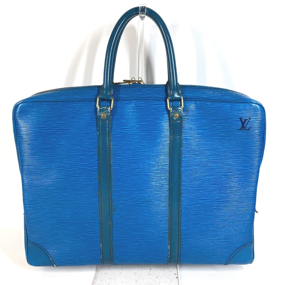LOUIS VUITTON M54475 エピ ポルト ドキュマン ヴォワヤージュ PDV ハンドバッグ 書類バッグ ブリーフケース ビジネスバッグ エピレザー ユニセックス トレドブルー ブルー