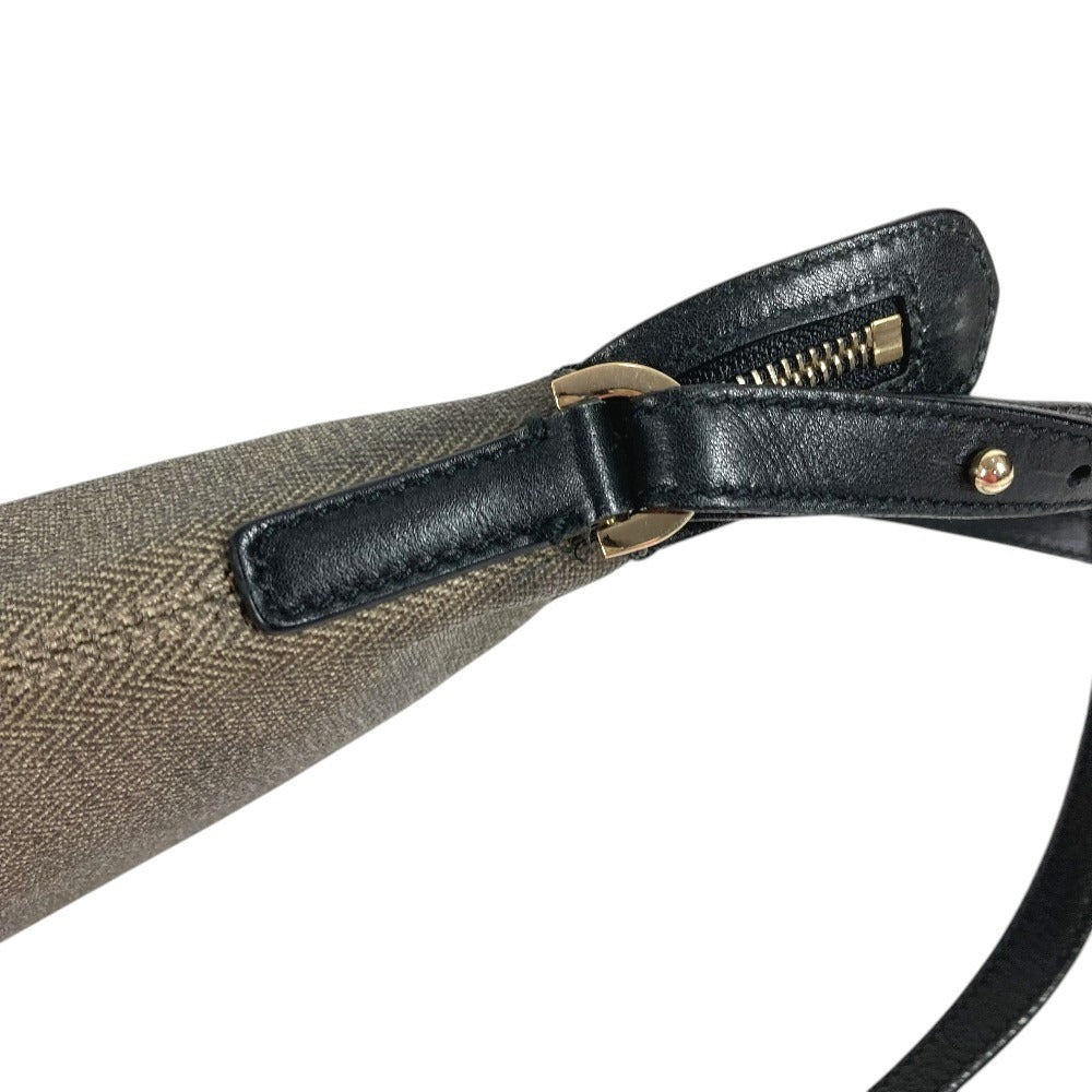 BVLGARI Logo S.Bulgari Crossbody Bag Pochette Shoulder Bag PVC/Leather Unisex Gray
