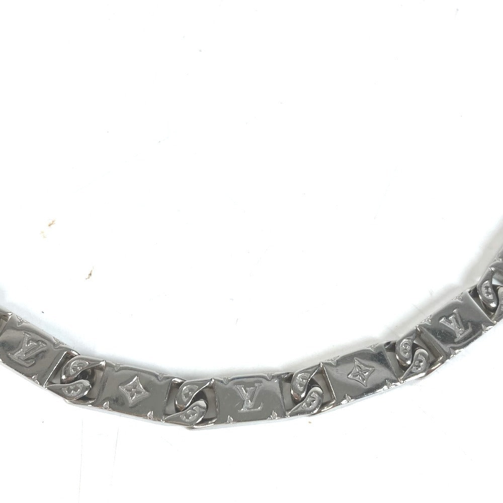 LOUIS VUITTON M00919 Monogram Necklace Monogram Tied-Up Chain Necklace Metal Unisex Silver