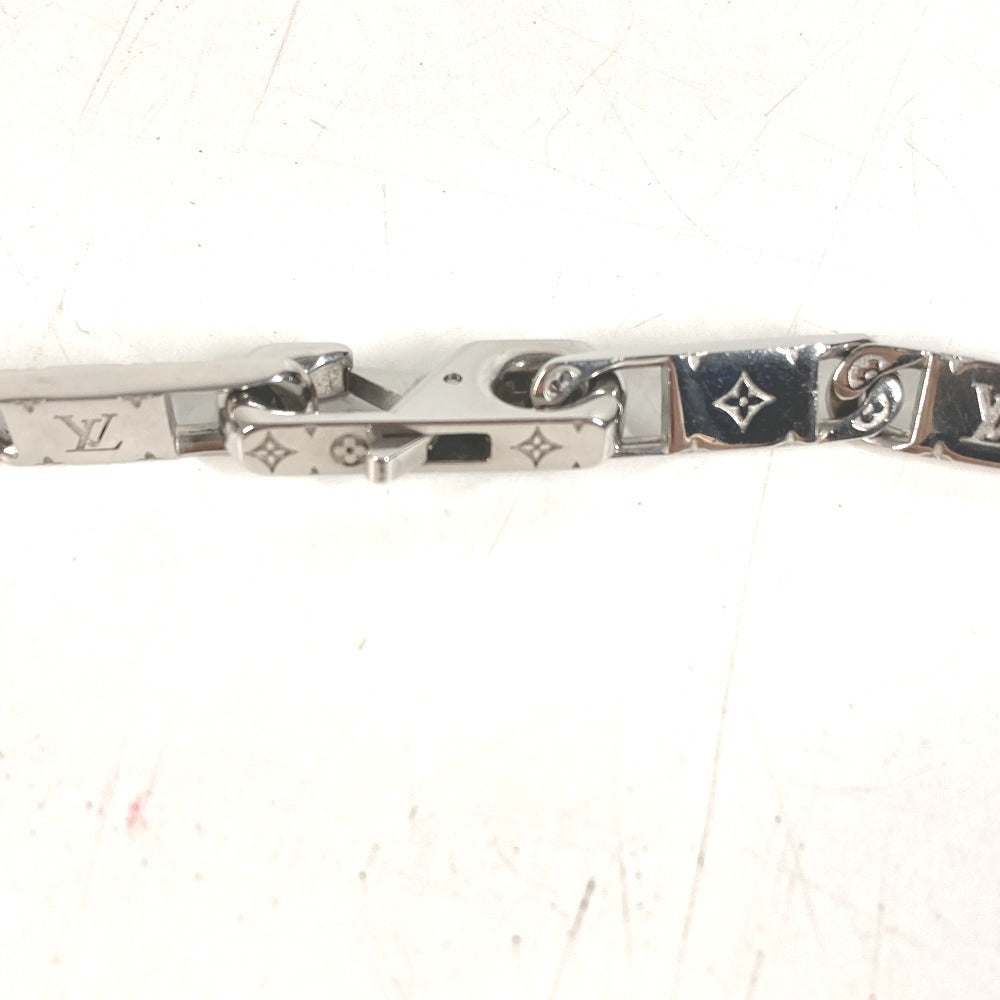LOUIS VUITTON M00919 Monogram Necklace Monogram Tied-Up Chain Necklace Metal Unisex Silver