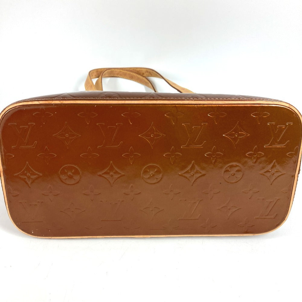 LOUIS VUITTON M91122 Monogram Vernis Houston Shoulder Bag/Tote Bag in Monogram Vernis Canvas, Women's, Bronze/Brown
