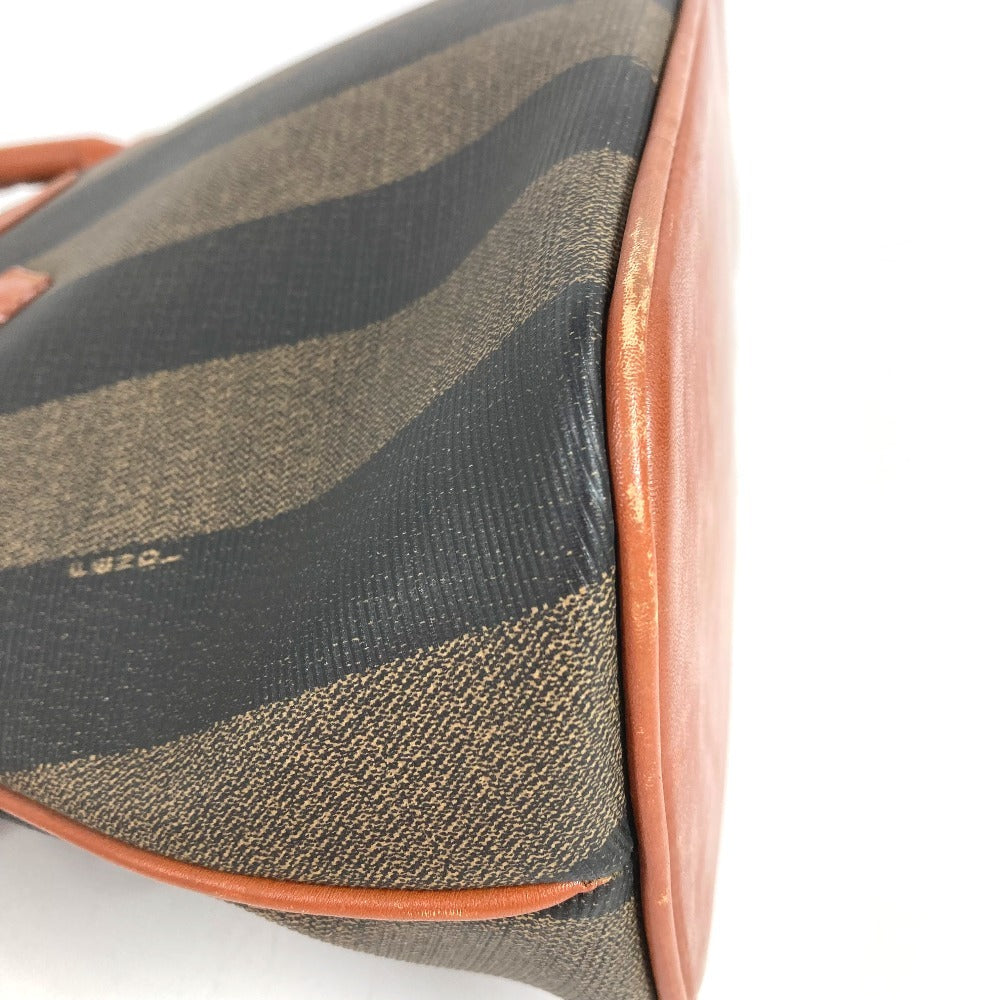 FENDI Vintage Pecan Bag Tote Bag Handbag PVC/Leather Women's Khaki