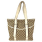 GUCCI 145971 GG ロゴ 肩掛け カバン トートバッグ ショルダーバッグ GGキャンバス/レザー ユニセックス ホワイト