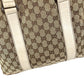 GUCCI 145971 GG ロゴ 肩掛け カバン トートバッグ ショルダーバッグ GGキャンバス/レザー ユニセックス ホワイト