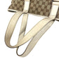 GUCCI 145971 GG ロゴ 肩掛け カバン トートバッグ ショルダーバッグ GGキャンバス/レザー ユニセックス ホワイト