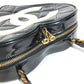 CHANEL Vintage Heart CC Coco Mark Matelasse Quilted Chain Logo Vanity Bag Handbag Enamel Unisex Black