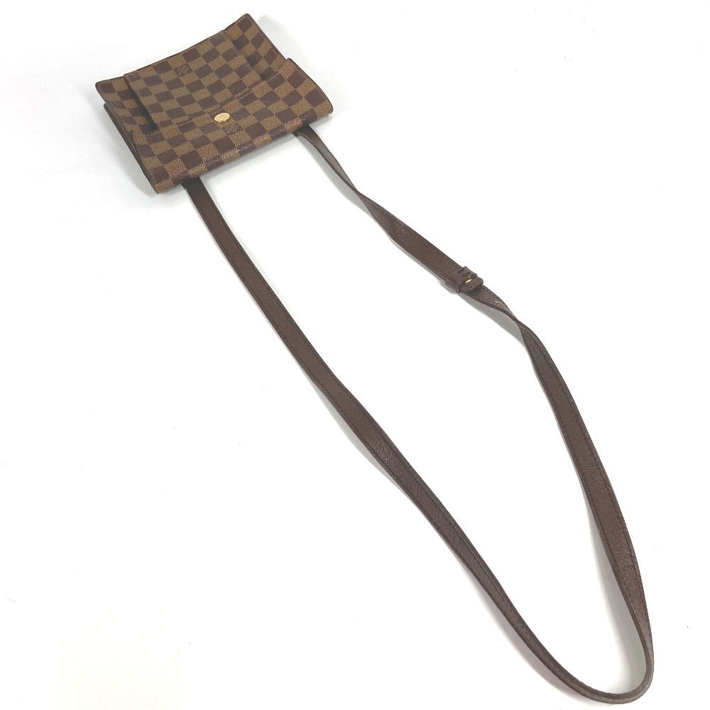LOUIS VUITTON N45272 ダミエ ピムリコ ポシェット 斜め掛け フラップ ショルダーバッグ ダミエキャンバス レディース エベヌ ブラウン
