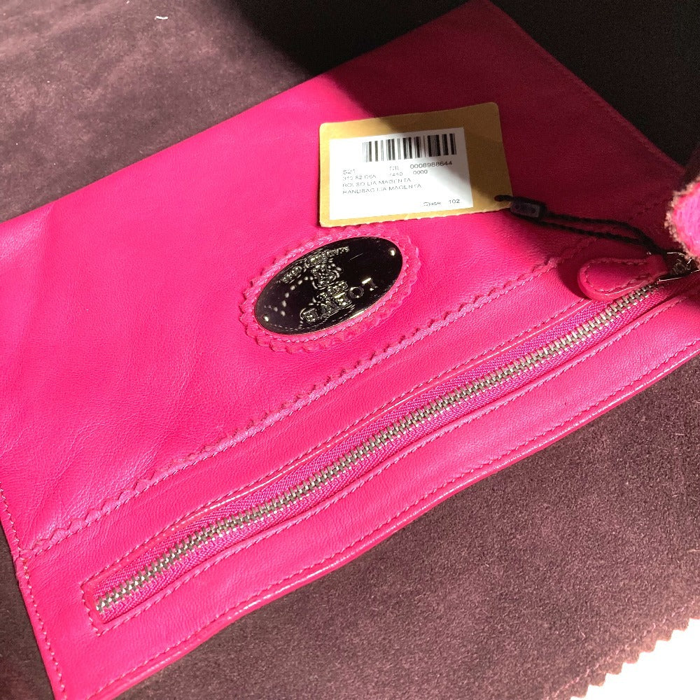 LOEWE ナッパ アナグラム ロゴ 肩掛け カバン トートバッグ タッセル フリンジ付き ショルダーバッグ レザー レディース ピンク