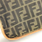 FENDI Zucca Logo Bag Crossbody Pouch Shoulder Bag Nylon Canvas/Leather Unisex Brown