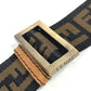 FENDI Zucca Logo Bag Crossbody Pouch Shoulder Bag Nylon Canvas/Leather Unisex Brown