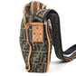 FENDI Zucca Logo Bag Crossbody Pouch Shoulder Bag Nylon Canvas/Leather Unisex Brown