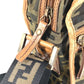 FENDI Zucca Logo Bag Crossbody Pouch Shoulder Bag Nylon Canvas/Leather Unisex Brown