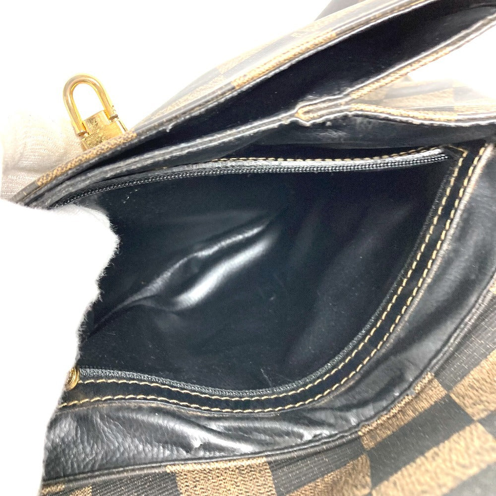 FENDI ヴィンテージ ペカン ロゴ カバン トートバッグ ハンドバッグ レザー/PVC ユニセックス ブラウン