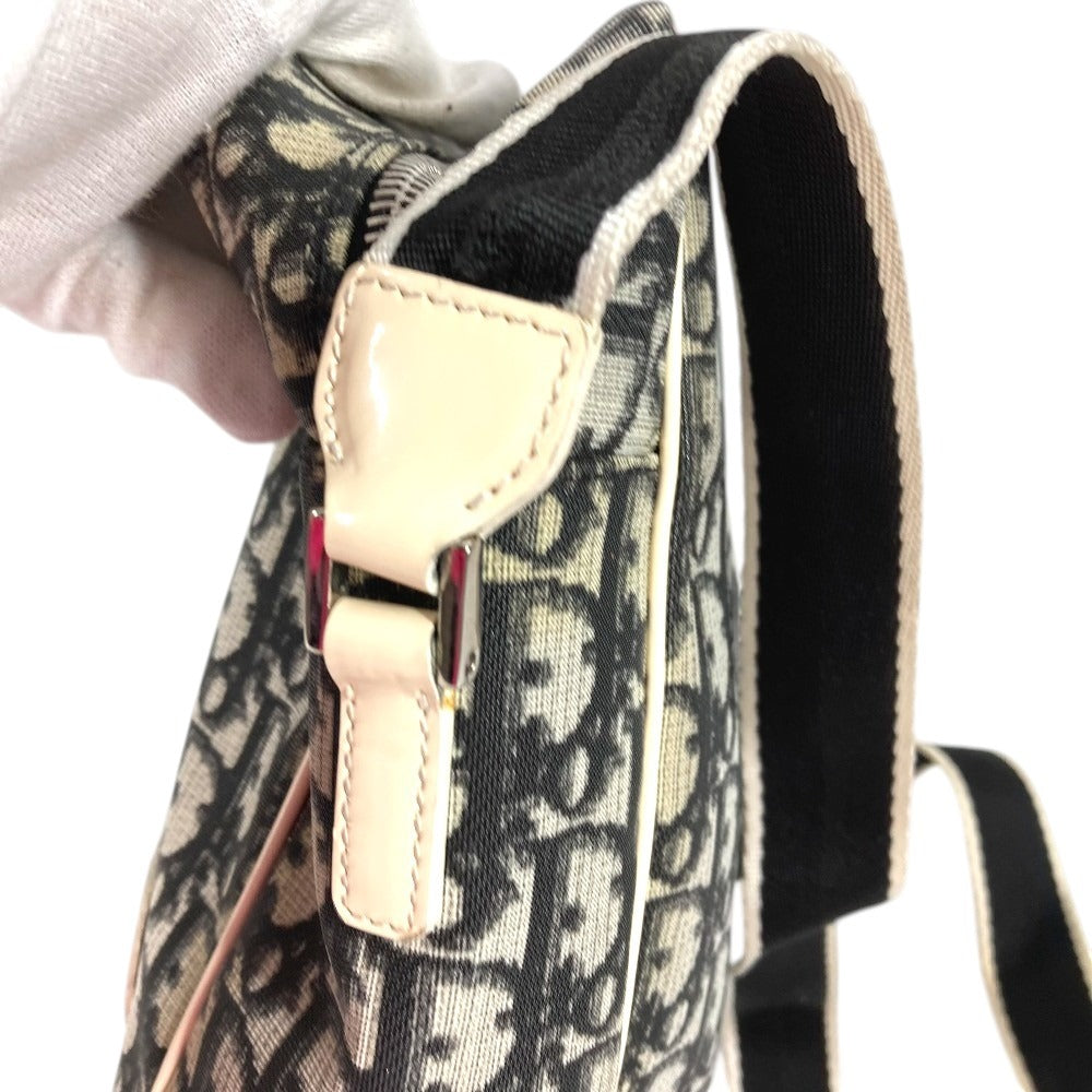 Dior トロッター ロゴ NO2 カバン 斜め掛け ポシェット ショルダーバッグ PVC ユニセックス ブラック